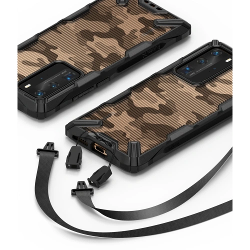 Etui Ringke Fusion-X Huawei P40 Pro Camo (Moro) Black