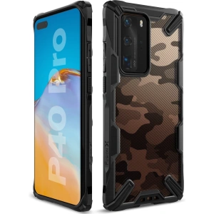 Etui Ringke Fusion-X Huawei P40 Pro Camo (Moro) Black