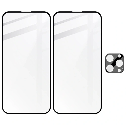 2x Szkło na ekran + szkło na aparat BIZON do Apple iPhone 14 Pro Max