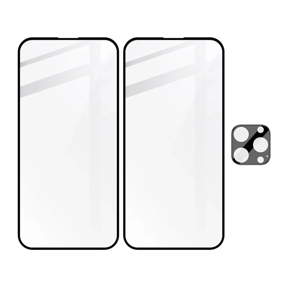 Wholesale BIZON 2x screen glass + camera glass Apple iPhone 14 Pro Max - BIZ250 - {ean13} - Hurt