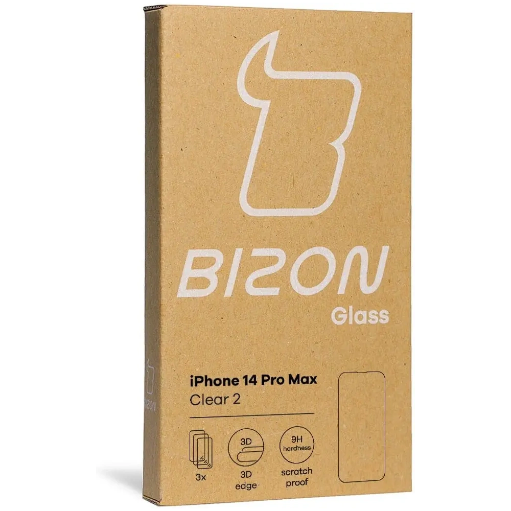 Wholesale BIZON 3x screen glass + camera glass Apple iPhone 14 Pro Max - BIZ253 - {ean13} - Hurt