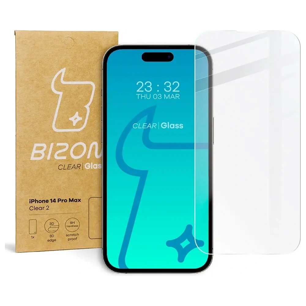 Wholesale Bizon Glass Clear 2 Apple iPhone 14 Pro Max - BIZ254 - {ean13} - Hurt