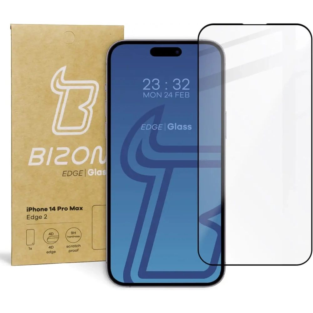 Wholesale Bizon Glass Edge 2 Apple iPhone 14 Pro Max black - BIZ255 - {ean13} - Hurt