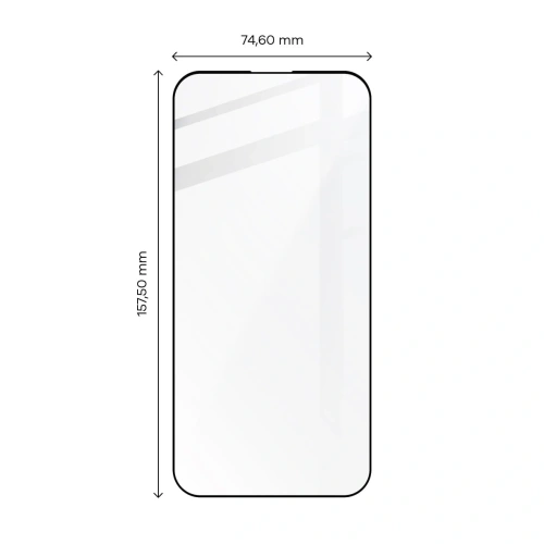 Szkło hartowane Bizon Glass Edge 2 do Apple iPhone 14 Pro Max czarne