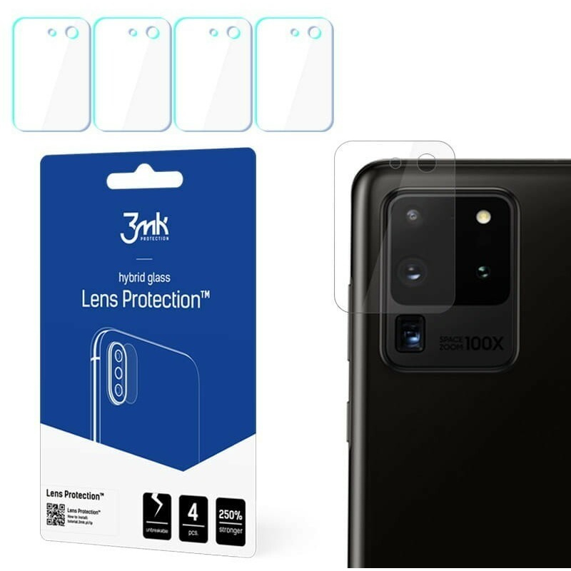 Hurtownia 3MK - 5903108241748 - 3MK159 - Szkło hybrydowe na obiektyw aparatu 3MK Lens Protection Samsung Galaxy S20 Ultra [4 PACK] - B2B homescreen