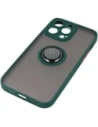 Wholesale Bizon Case Hybrid Ring Apple iPhone 14 Pro Max smoky with a dark green frame - BIZ256 - {ean13} - Hurt
