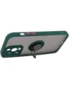 Wholesale Bizon Case Hybrid Ring Apple iPhone 14 Pro Max smoky with a dark green frame - BIZ256 - {ean13} - Hurt