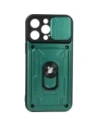 Bizon Case Camshield Kartensteckplatz Ring Apple iPhone 14 Pro Max grün