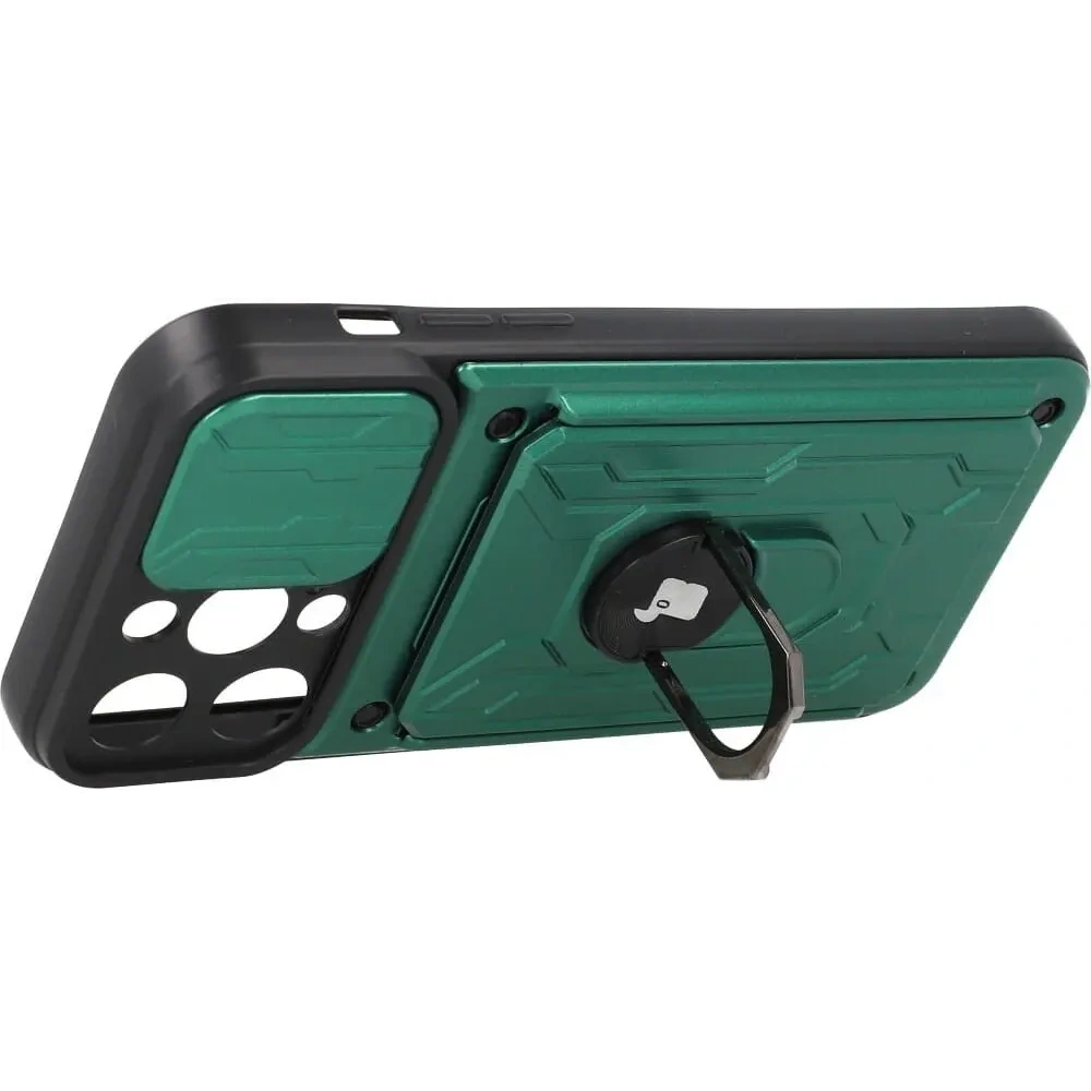 Hurtownia GSM - Etui Bizon Case Camshield Card Slot Ring do Apple iPhone 14 Pro Max zelené - BIZ257 - {ean13} - Hurt