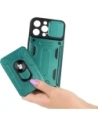 Hurtownia GSM - Etui Bizon Case Camshield Card Slot Ring do Apple iPhone 14 Pro Max zelené - BIZ257 - {ean13} - Hurt