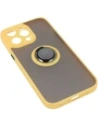 Hurtownia GSM - Bizon Case Hybrid Ring Apple iPhone 14 Pro Max fumuriu cu un cadru galben - BIZ260 - {ean13} - Hurt