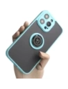 Hurtownia GSM - Bizon Case Hybrid Ring Apple iPhone 14 Pro Max rauchig mit einem hellblauen Rahmen - BIZ261 - {ean13} - Hurt