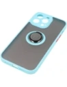 Hurtownia GSM - Bizon Case Hybrid Ring Apple iPhone 14 Pro Max rauchig mit einem hellblauen Rahmen - BIZ261 - {ean13} - Hurt