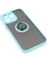 Hurtownia GSM - Bizon Case Hybrid Ring Apple iPhone 14 Pro Max rauchig mit einem hellblauen Rahmen - BIZ261 - {ean13} - Hurt