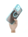 Hurtownia GSM - Bizon Case Hybrid Ring Apple iPhone 14 Pro Max rauchig mit einem hellblauen Rahmen - BIZ261 - {ean13} - Hurt