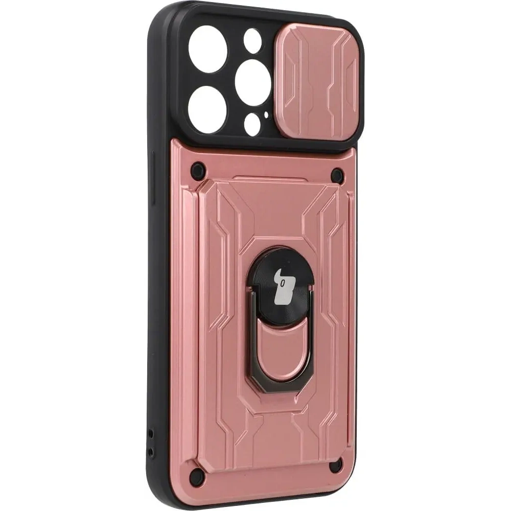 Hurtownia GSM - Bizon Case Camshield Kartensteckplatz Ring Apple iPhone 14 Pro Max hellrosa - BIZ263 - {ean13} - Hurt
