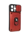 Wholesale Bizon Case Camshield Card Slot Ring Apple iPhone 14 Pro Max red - BIZ264 - {ean13} - Hurt