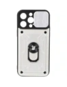 Bizon Case Camshield Card Slot Ring Apple iPhone 14 Pro Max white