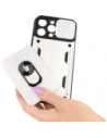 Hurtownia GSM - Bizon Case Camshield Kártyahely Gyűrű Apple iPhone 14 Pro Max fehér - BIZ265 - {ean13} - Hurt
