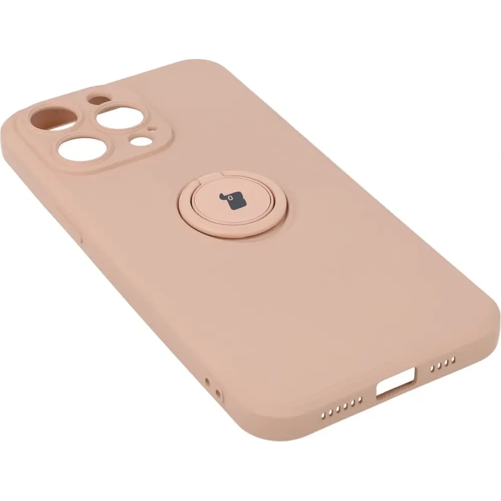 Hurtownia GSM - Etui Bizon Case Silicone Ring Sq do Apple iPhone 14 Pro Max jasnorůžové - BIZ267 - {ean13} - Hurt