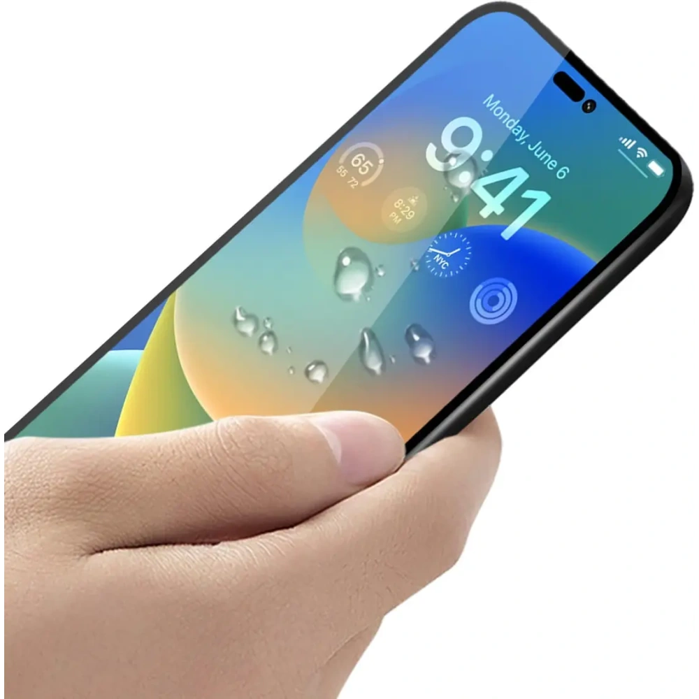 Wholesale Bizon Glass Edge Apple iPhone 14 Pro Max black - BIZ271 - {ean13} - Hurt