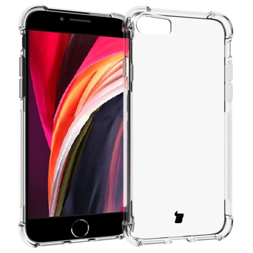 Etui + 2x szkło na ekran + obiektyw Bizon Case Clear Pack do Apple iPhone SE 2022/2020 8/7 przezroczyste