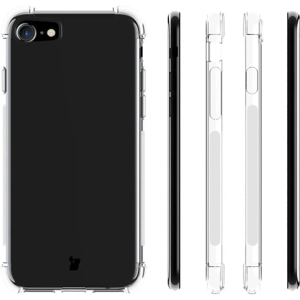 Hurtownia GSM - Bizon Case Clear Pack Hülle + 2x Schutzglas + Linsenglas Apple iPhone SE 2022/2020 8/7 klar - BIZ276 - {ean13} - Hurt