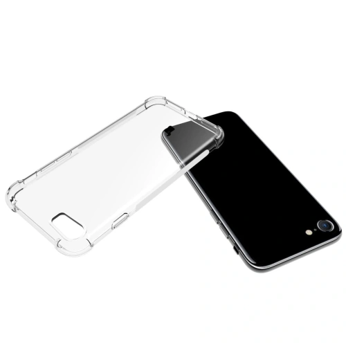 Etui + 2x szkło na ekran + obiektyw Bizon Case Clear Pack do Apple iPhone SE 2022/2020 8/7 przezroczyste