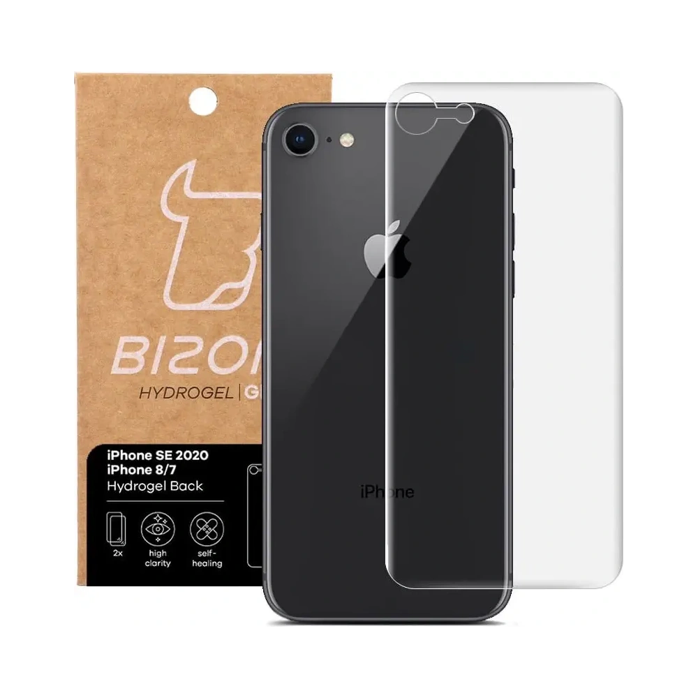 Hurtownia GSM - Bizon Glass Hydrogel Apple iPhone SE 2022/2020/ 8/ 7 [2 PACK] - BIZ277 - {ean13} - Hurt