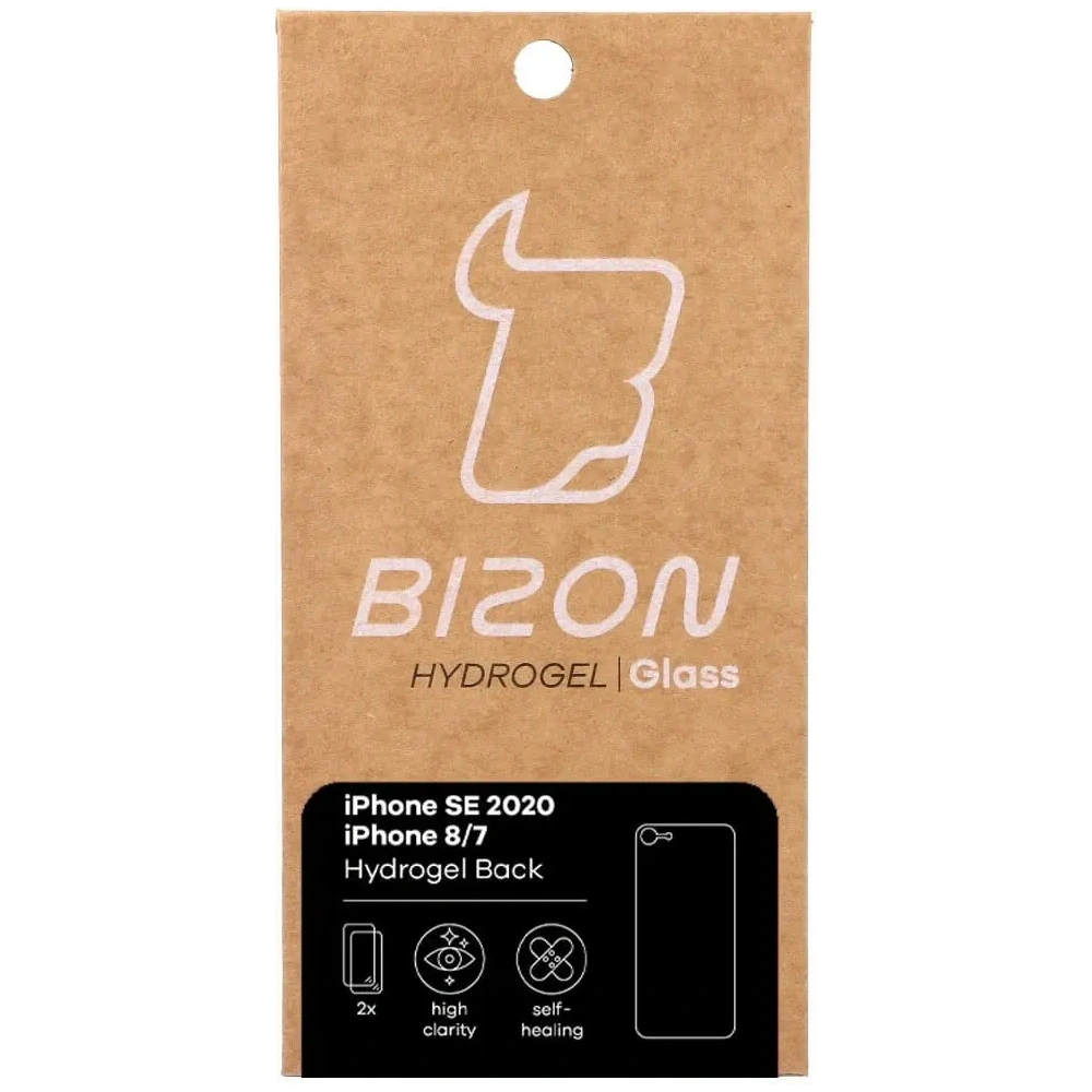 Hurtownia GSM - Bizon Glass Hydrogel Apple iPhone SE 2022/2020/ 8/ 7 [2 PACK] - BIZ277 - {ean13} - Hurt
