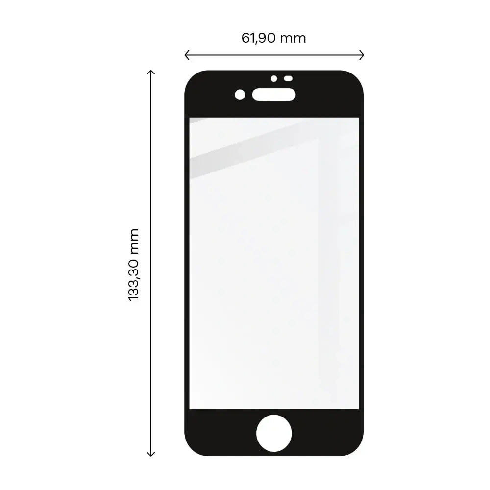 Hurtownia GSM - Bizon Glass Edge Apple iPhone SE 2022/2020/ 8/ 7 schwarz - BIZ280 - {ean13} - Hurt