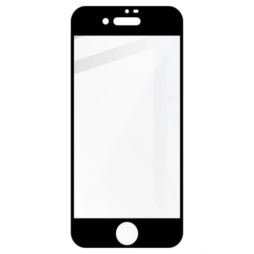 Szkło hartowane Bizon Glass Edge - [2 PACK] + ochrona na obiektyw Apple iPhone SE 2022/2020 8/7 czarne