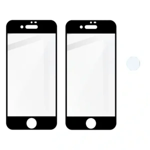 Hurtownia GSM - Bizon Glass Edge edzett üveg - [2 PACK] + lencsevédelem Apple iPhone SE 2022/2020 8/7 fekete - BIZ281 - {ean13} - Hurt