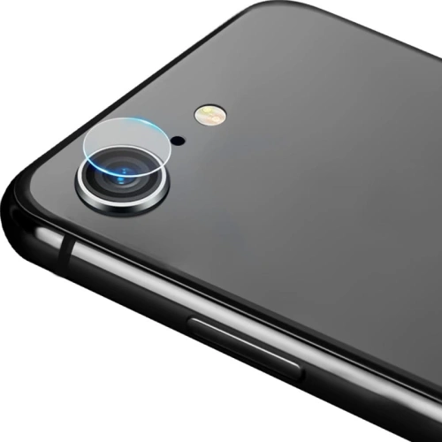 Szkło hartowane Bizon Glass Edge - [2 PACK] + ochrona na obiektyw Apple iPhone SE 2022/2020 8/7 czarne