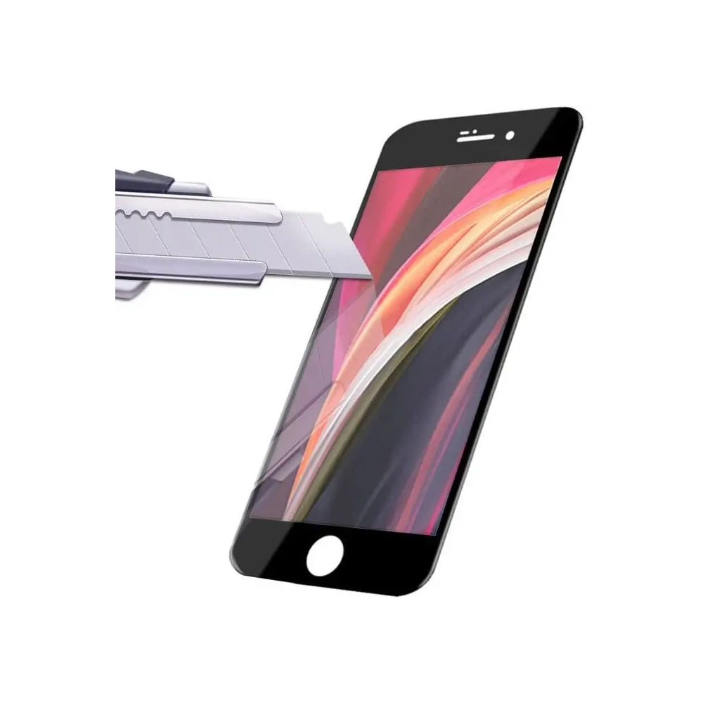 Hurtownia GSM - Bizon Glass Edge edzett üveg - [2 PACK] + lencsevédelem Apple iPhone SE 2022/2020 8/7 fekete - BIZ281 - {ean13} - Hurt