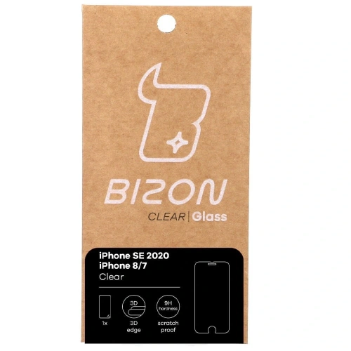 Szkło hartowane Bizon Glass Clear do Apple iPhone SE 2022 / 2020 / 8 / 7