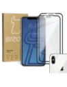Bizon Glass Edge sticlă securizată - [2 PACHET] + protecție pentru lentile Apple iPhone Xs / X negru