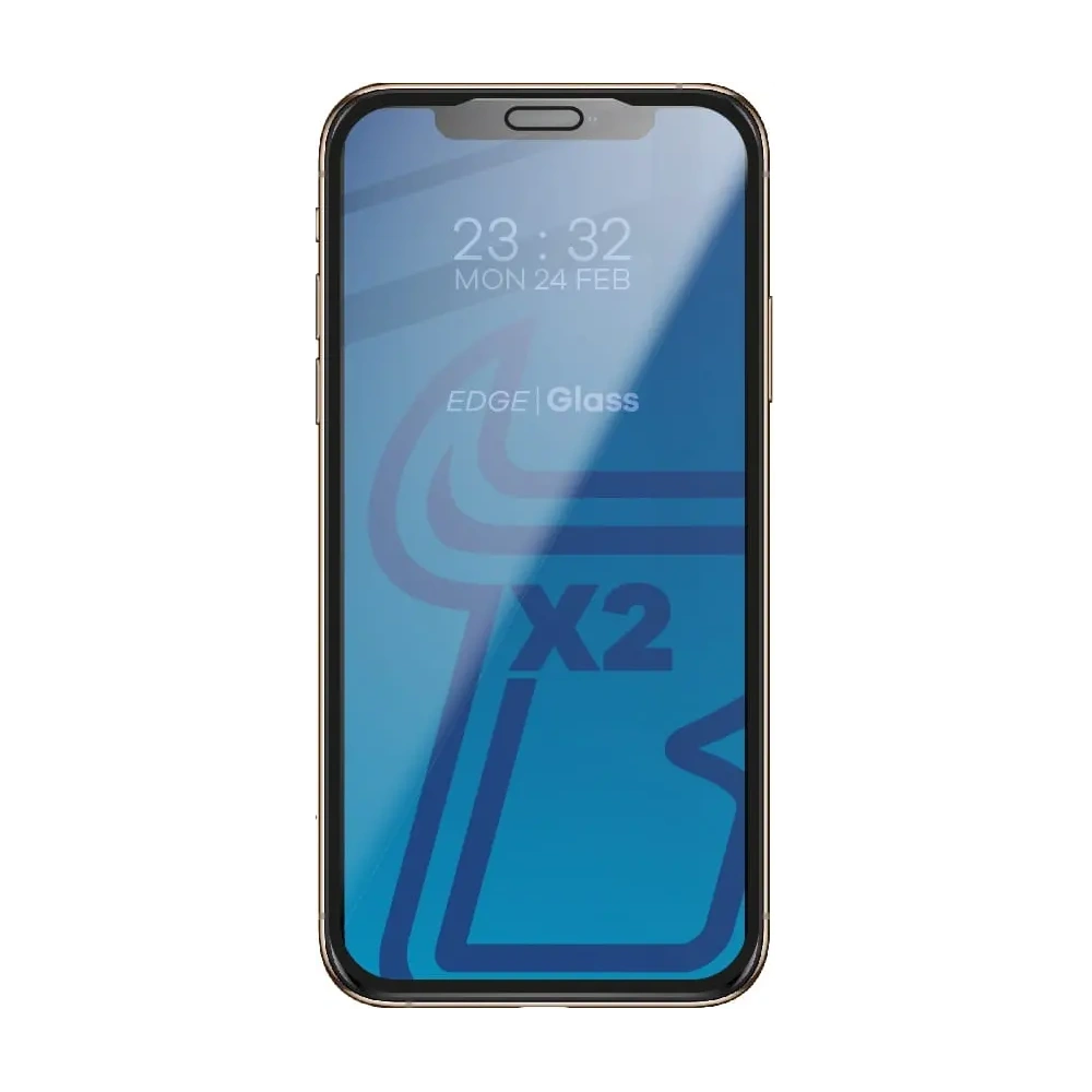 Hurtownia GSM - Bizon Glass Edge sticlă securizată - [2 PACHET] + protecție pentru lentile Apple iPhone Xs / X negru - BIZ283 - {ean13} - Hurt