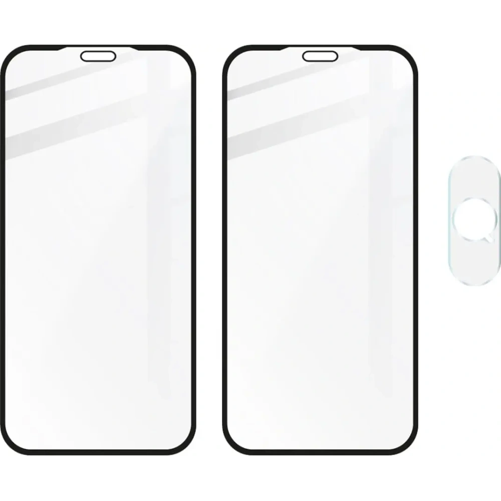 Hurtownia GSM - Bizon Glass Edge sticlă securizată - [2 PACHET] + protecție pentru lentile Apple iPhone Xs / X negru - BIZ283 - {ean13} - Hurt