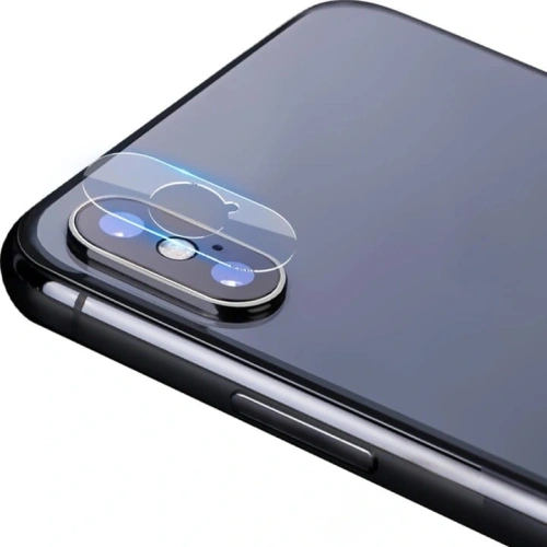Szkło hartowane Bizon Glass Edge - [2 PACK] + ochrona na obiektyw Apple iPhone Xs / X czarne