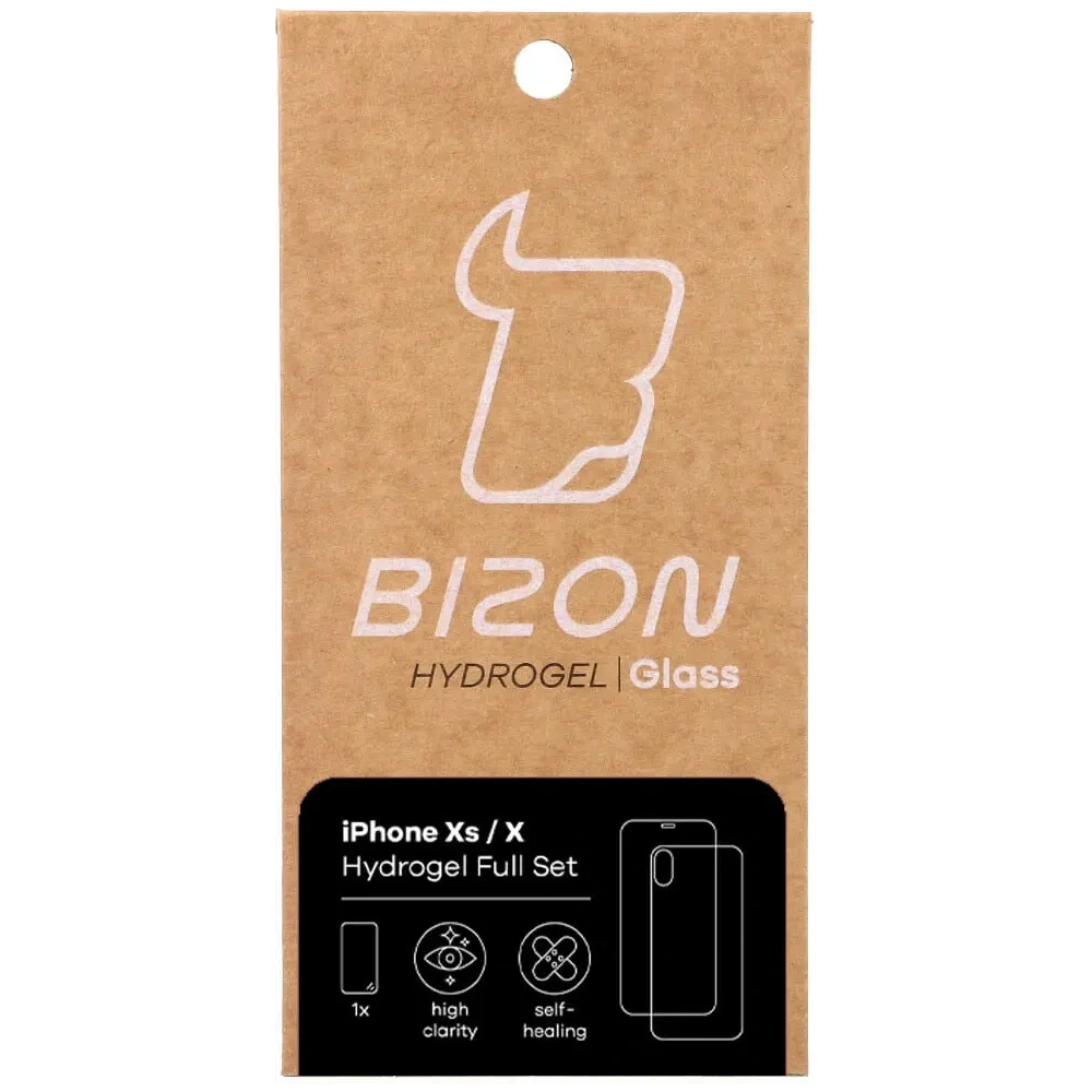 Hurtownia GSM - Bizon Glass Hydrogel Apple iPhone Xs / X - BIZ284 - {ean13} - Hurt