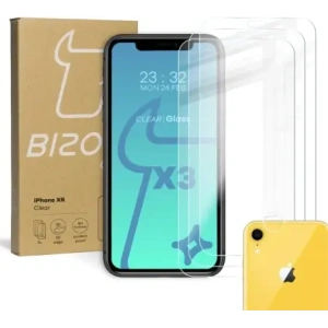 Hurtownia GSM - Bizon üveg Átlátszó edzett üveg - 3 db. + lencse üveg Apple iPhone Xr - BIZ286 - {ean13} - Hurt