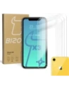 Bizon Glass Klarglas gehärtetes Glas - 3 Stück + Linsenglas Apple iPhone Xr