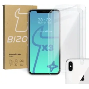 Hurtownia GSM - Tvrzené sklo Bizon Glass Clear - 3 ks + objektiv Apple iPhone Xs Max - BIZ288 - {ean13} - Hurt