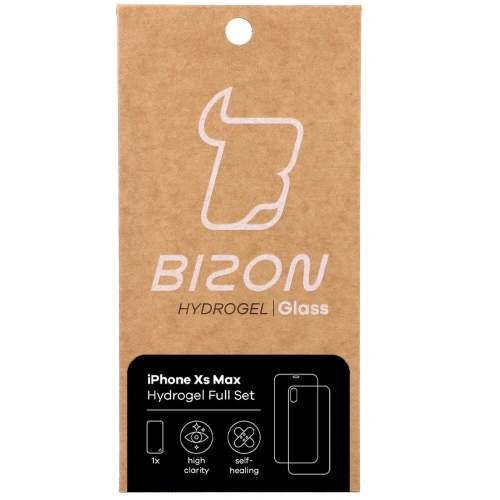 Folia hydrożelowa na tył i przód Bizon Glass Hydrogel Apple iPhone Xs Max