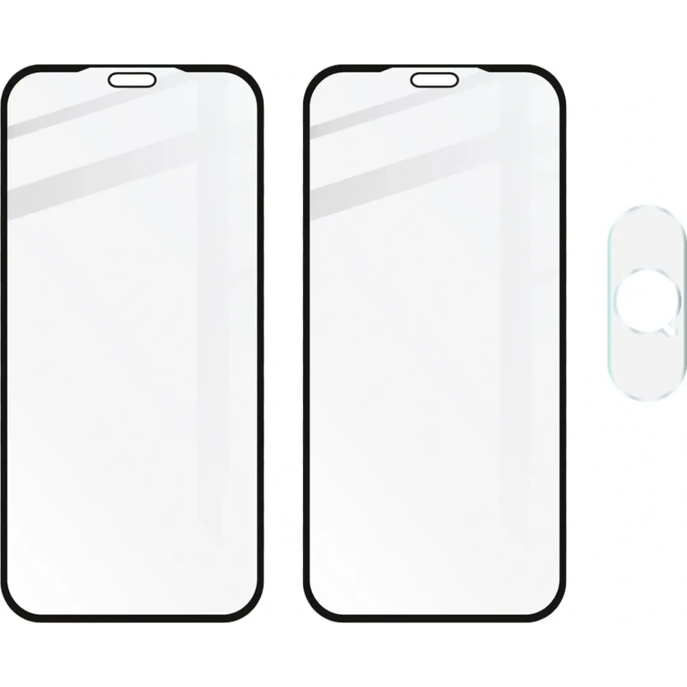 Hurtownia GSM - Bizon Glass Edge CF sticlă temperată - [2 PACK] + protecție pentru lentile Apple iPhone Xs Max negru - BIZ291 - {ean13} - Hurt