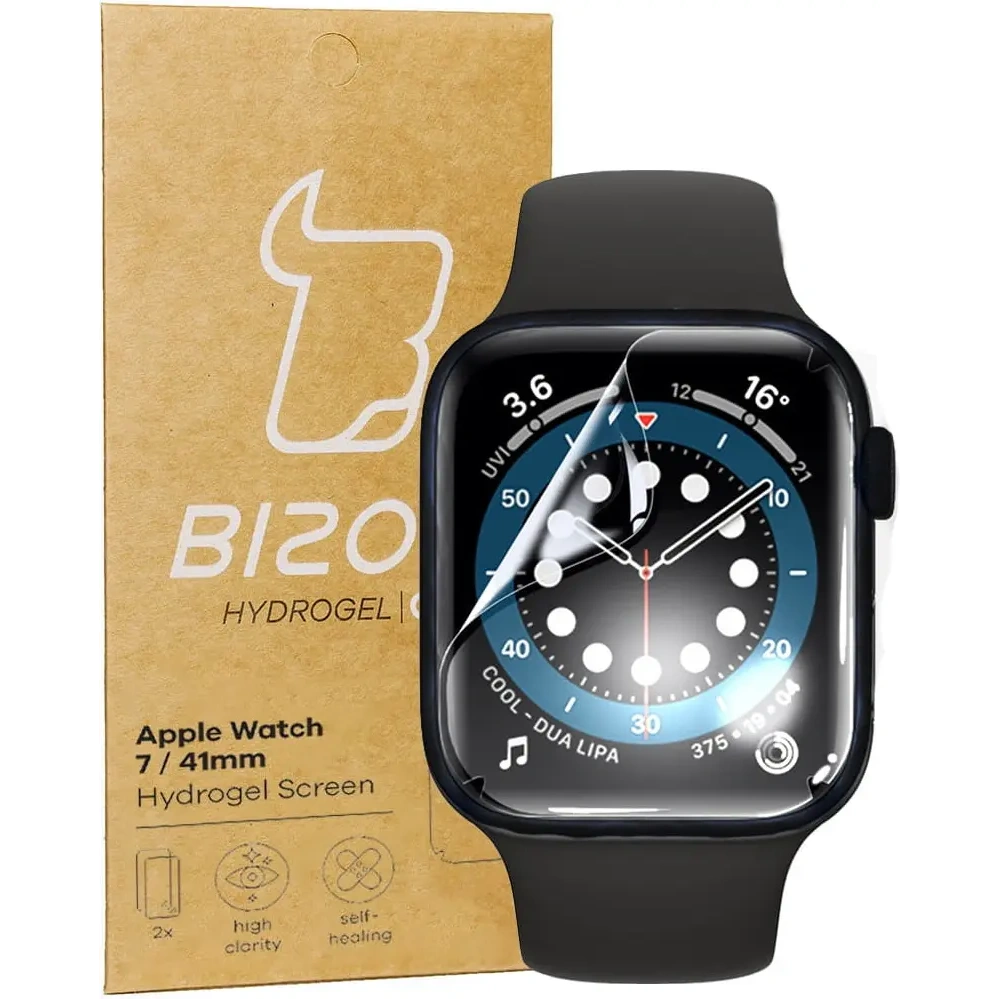 Hurtownia GSM - Bizon Glass Hydrogel Apple Watch 8/7 41mm [2 CSOMAG] - BIZ292 - {ean13} - Hurt