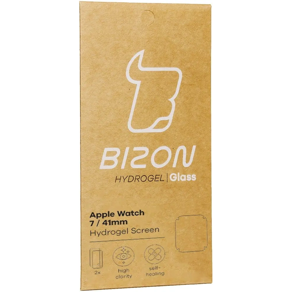 Hurtownia GSM - Bizon Glass Hydrogel Apple Watch 8/7 41mm [2 CSOMAG] - BIZ292 - {ean13} - Hurt