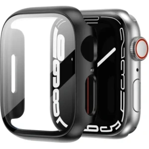 Wholesale Bizon Case Case + Glass Set Apple Watch 8/7 41mm black - BIZ293 - {ean13} - Hurt