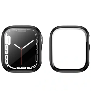 Wholesale Bizon Case Case + Glass Set Apple Watch 8/7 41mm black - BIZ293 - {ean13} - Hurt